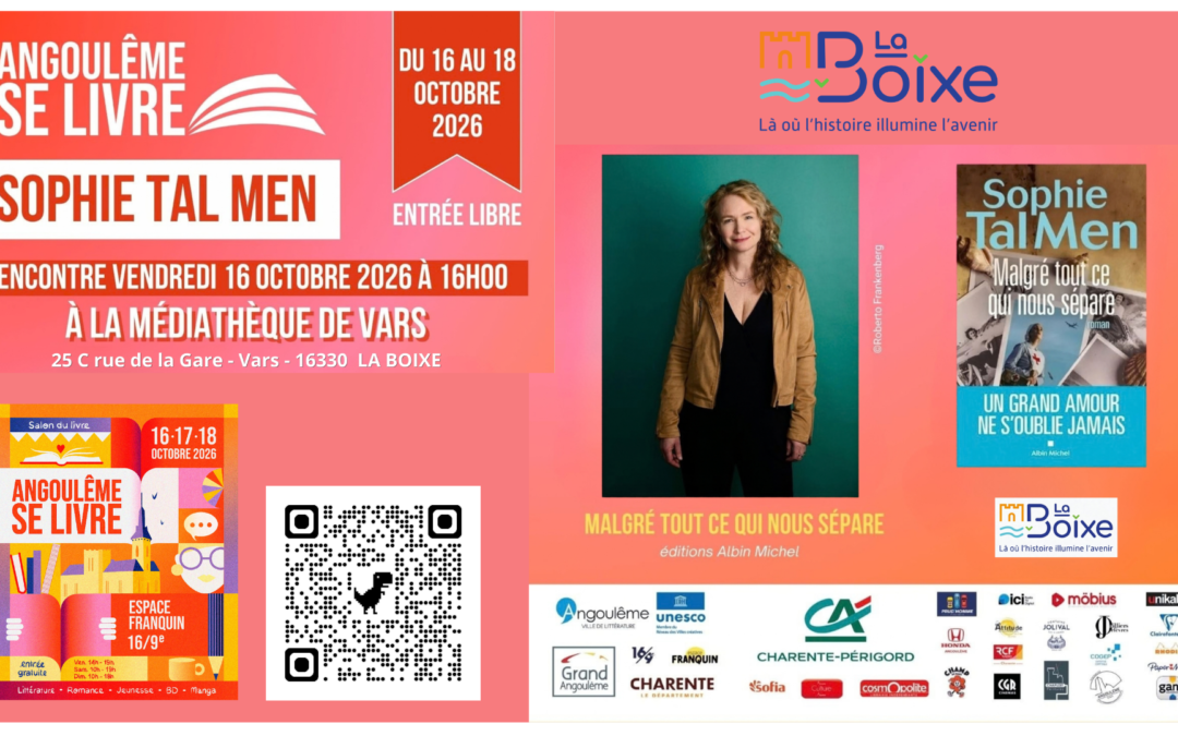 Rencontre avec Sophie Tal Men – vendredi 16h – médiathèque